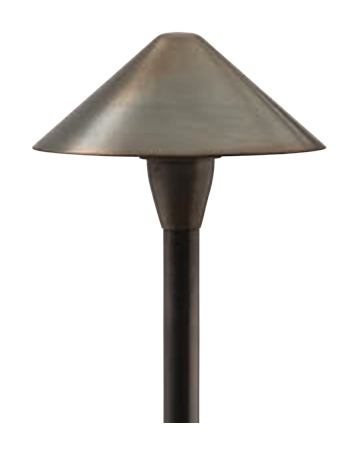 Turtle Friendly Lights PL013 LED-TF Turtle Friendly Brass Tiki 7" Path Light