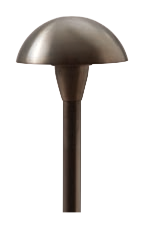 Turtle Friendly Lights PL800 LED-TF Turtle Friendly Brass Tiki 7" Path Light